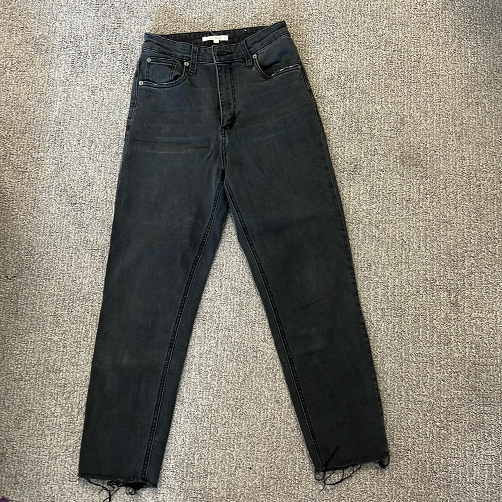STS Blue Washed Straight Black Jeans
